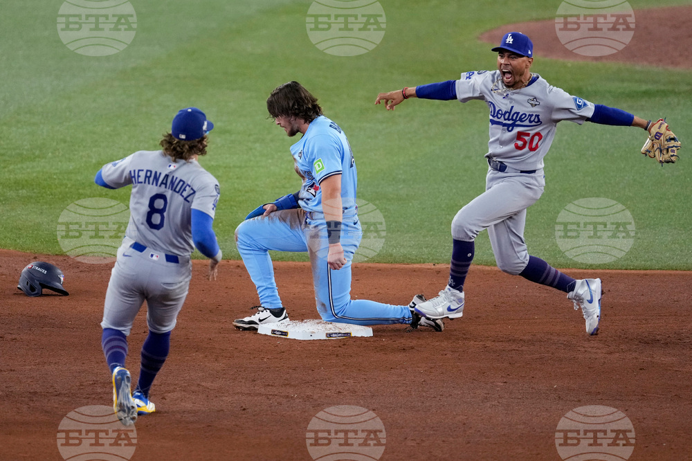 APTOPIX World Series Dodgers Blue Jays Baseball