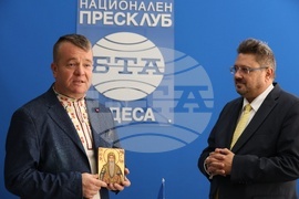 Украйна - Национален пресклуб на БТА в Одеса - Илия Луков - посещение