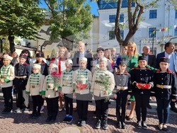 Нова Загора - паметник на Стоян Омарчевски - откриване