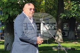 Нова Загора - паметник на Стоян Омарчевски - откриване