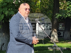 Нова Загора - паметник на Стоян Омарчевски - откриване