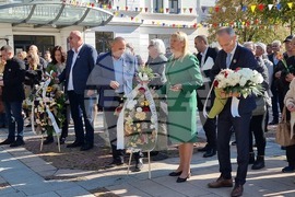 Нова Загора - паметник на Стоян Омарчевски - откриване