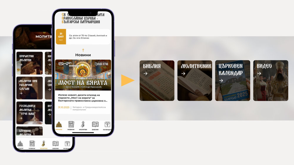 В Деня на народните будители Българската православна църква представя свое мобилно приложение