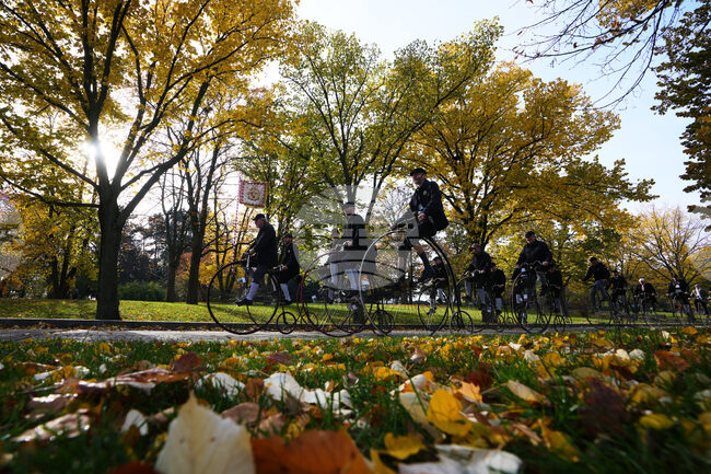 APTOPIX Czech Republic Penny Farthing