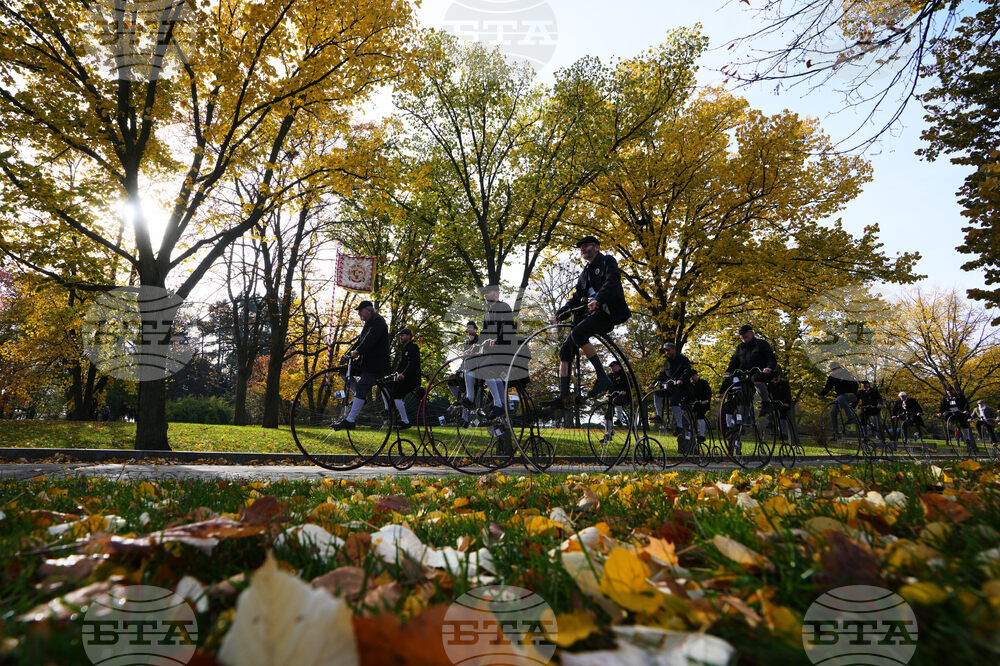 APTOPIX Czech Republic Penny Farthing