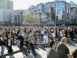 Сърбия - Нови Сад - шествие - тъжна годишнина