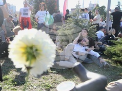 Сърбия - Нови Сад - шествие - тъжна годишнина