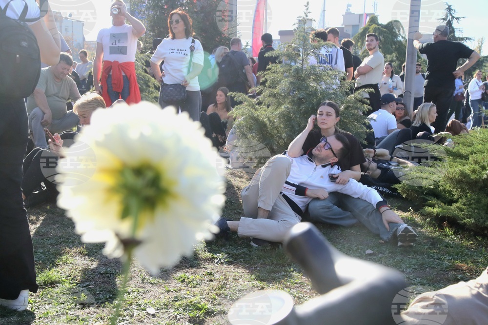 Сърбия - Нови Сад - шествие - тъжна годишнина