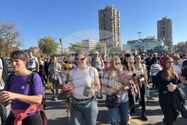 Сърбия - Нови Сад - шествие - тъжна годишнина