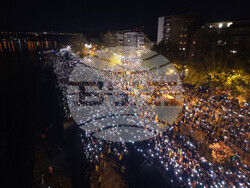 APTOPIX Serbia Protest