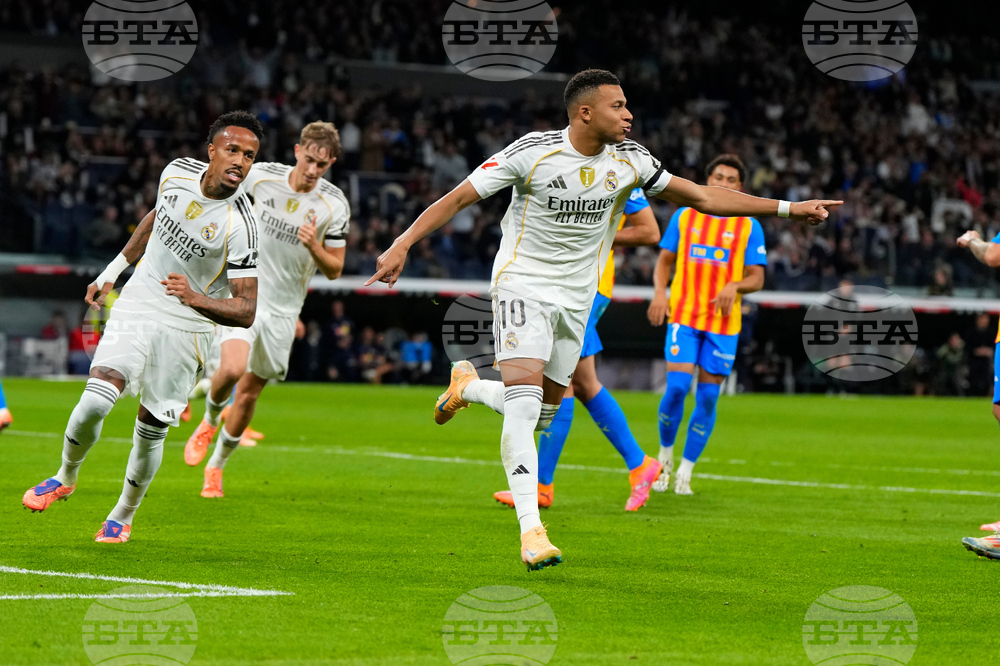 Килиан Мбапе вкара два гола и Реал Мадрид победи Валенсия в ЛаЛига