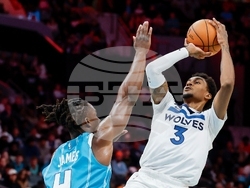 Timberwolves Hornets Basketball