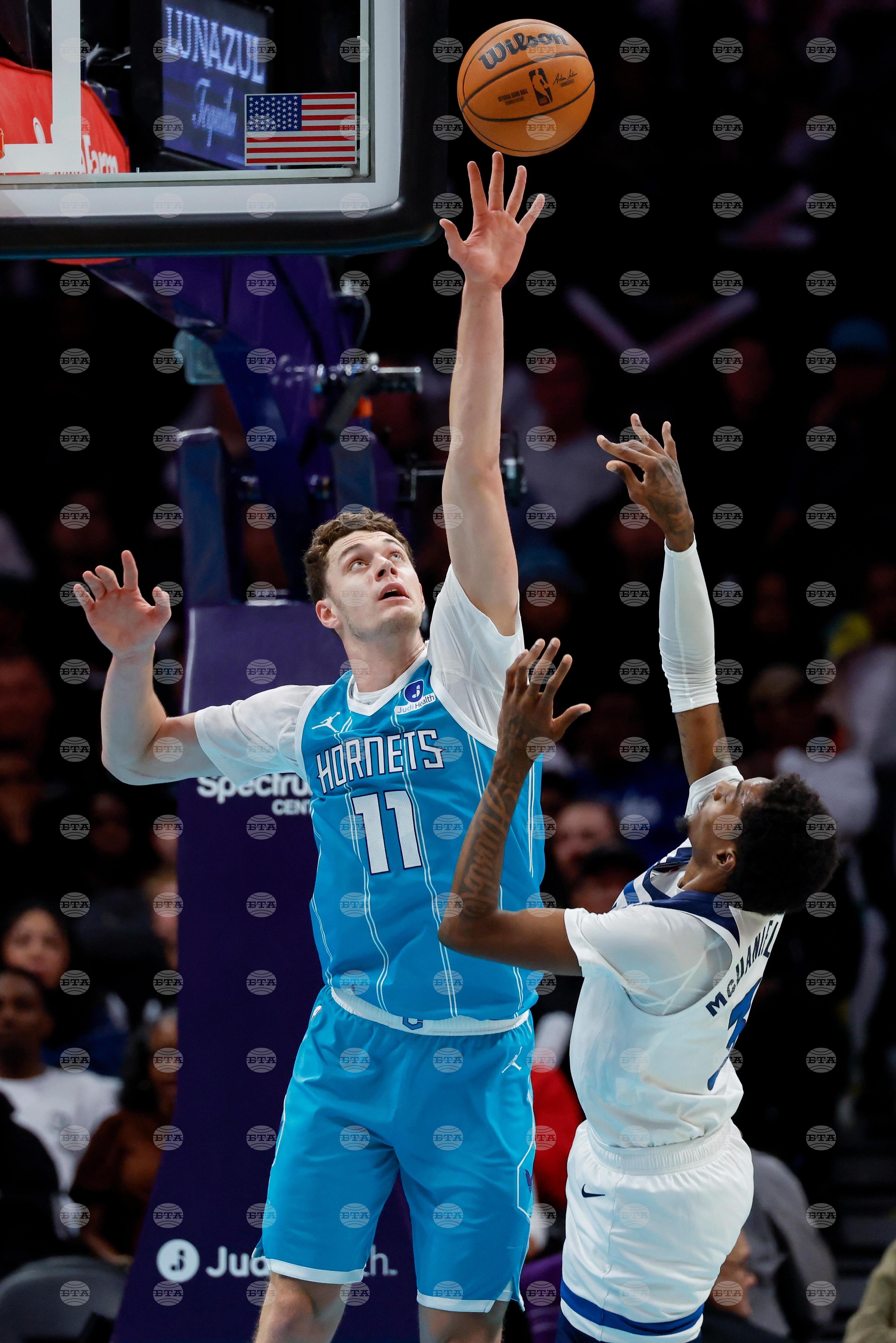 Timberwolves Hornets Basketball