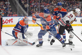 Blackhawks Oilers Hockey