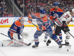 Blackhawks Oilers Hockey