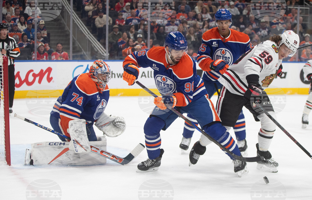 Blackhawks Oilers Hockey