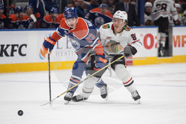 Blackhawks Oilers Hockey