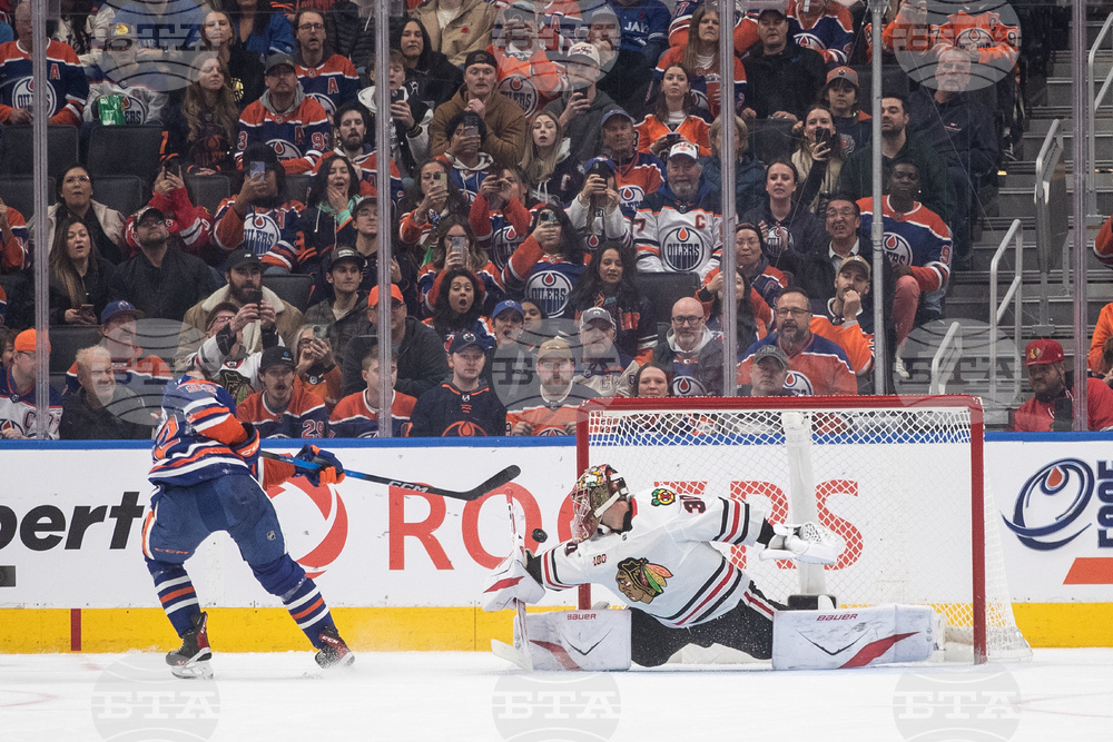 Blackhawks Oilers Hockey