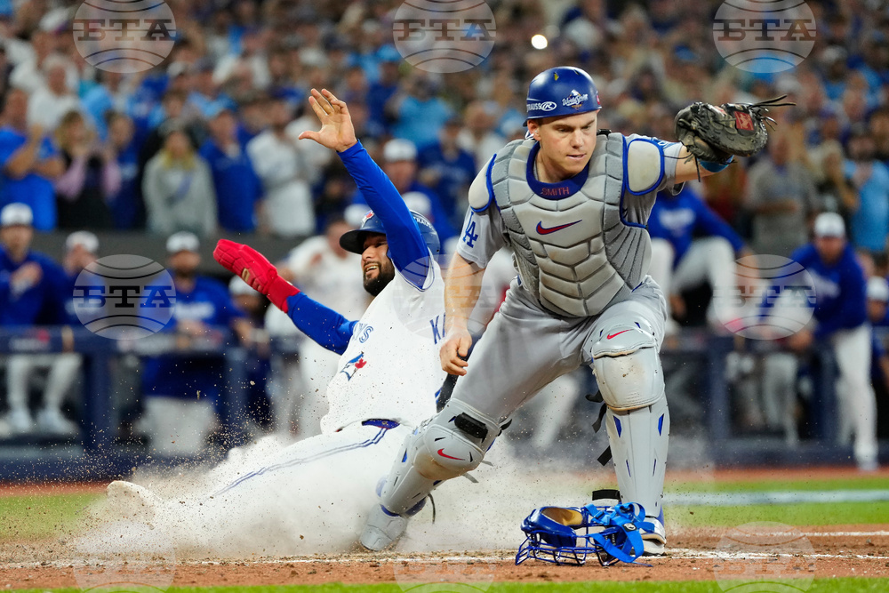 APTOPIX World Series Dodgers Blue Jays Baseball