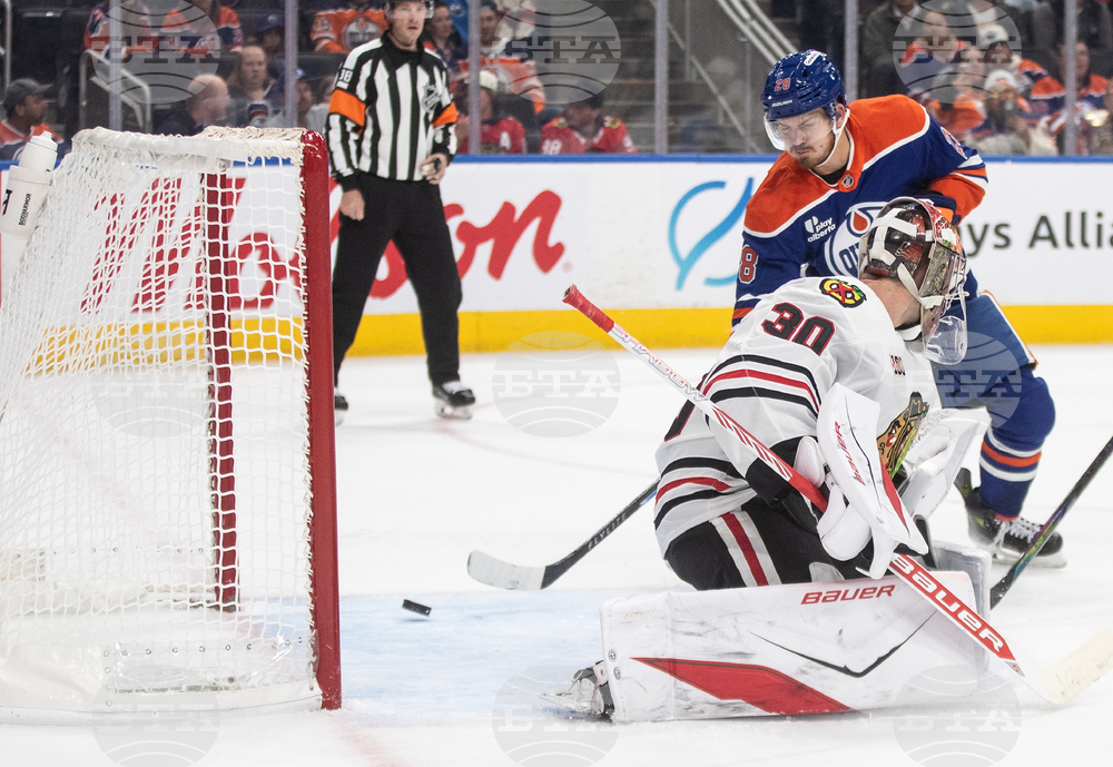 Blackhawks Oilers Hockey