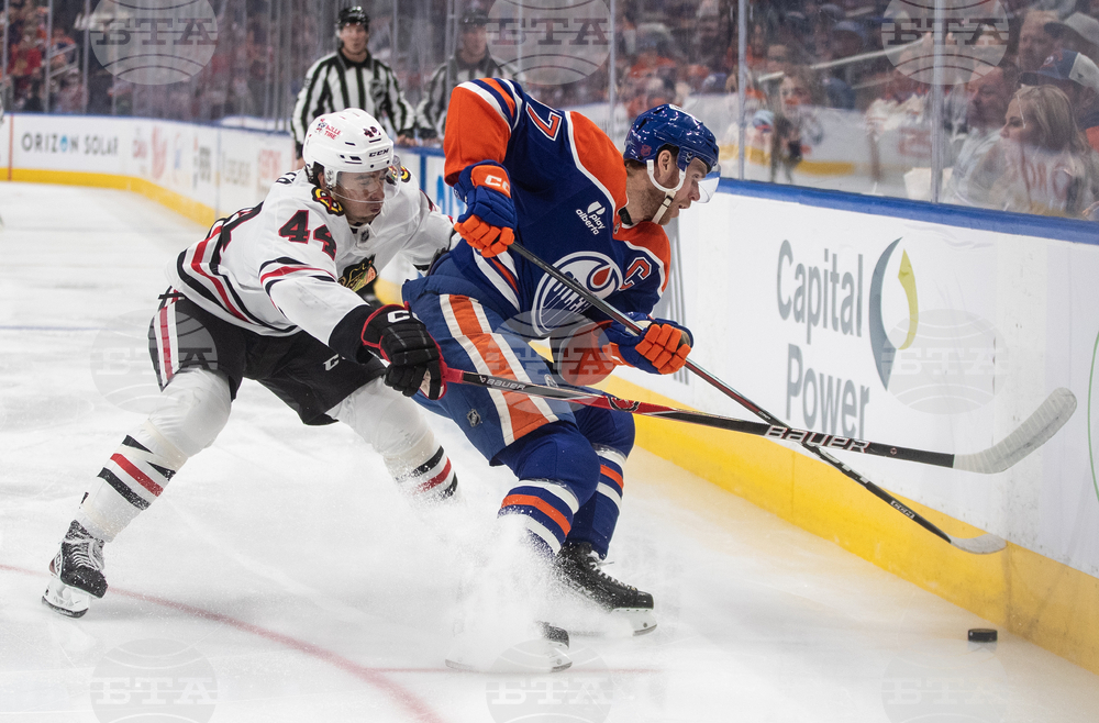 Blackhawks Oilers Hockey