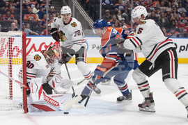 Blackhawks Oilers Hockey