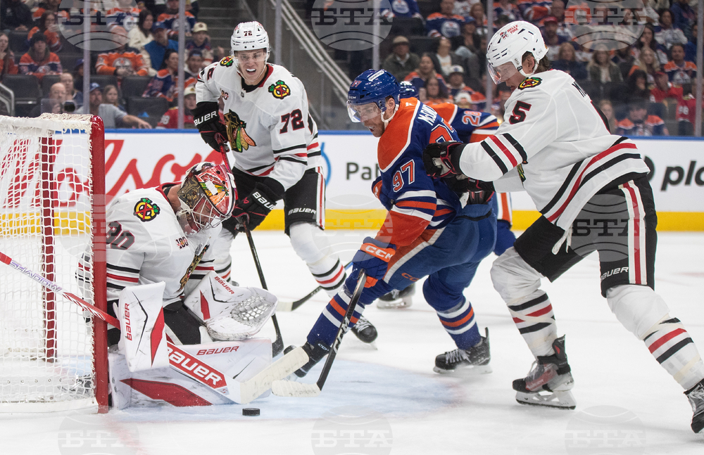 Blackhawks Oilers Hockey