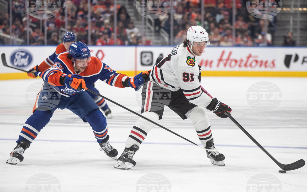 Blackhawks Oilers Hockey