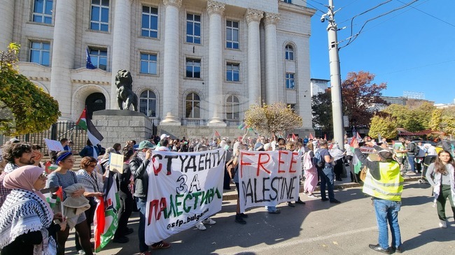 Demonstrators Demand Freedom for Palestine