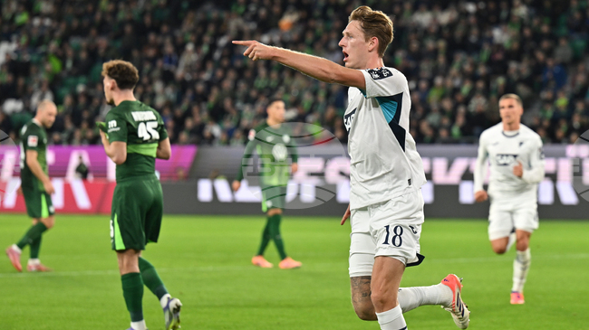 Хофенхайм победи като гост Волфсбург в среща от футболното първенство на Германия