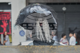 APTOPIX Brazil Zombie Walk