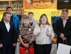 Русе - вдигане на тежести - Дениз Данев - посрещане