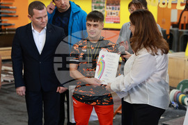 Русе - вдигане на тежести - Дениз Данев - посрещане