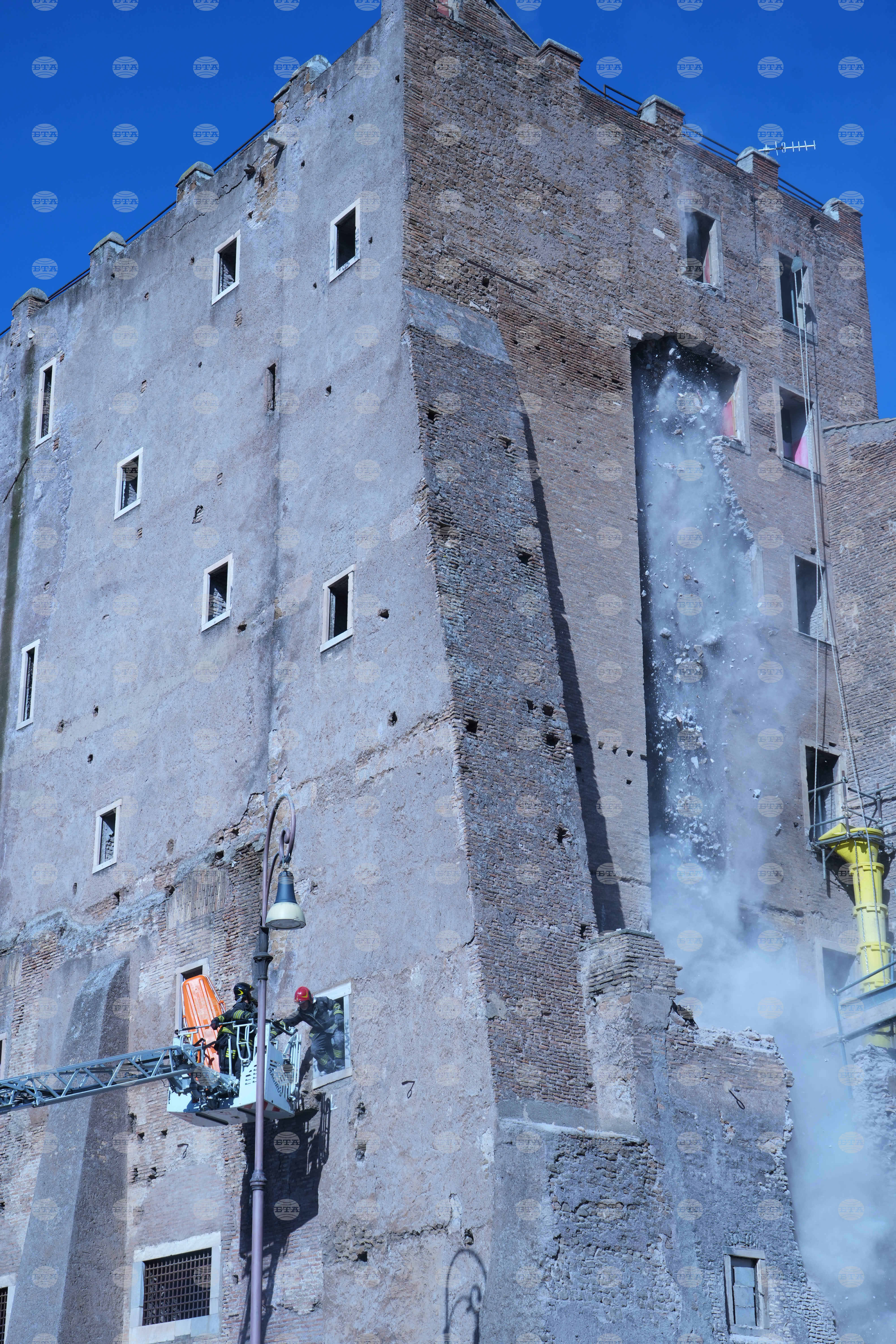 Italy Medieval Tower Collapsed