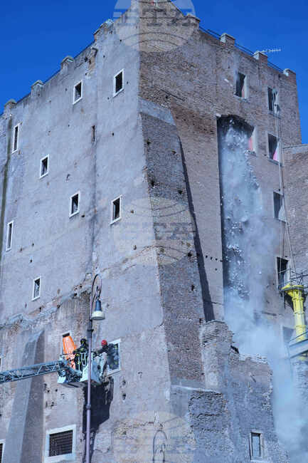 Italy Medieval Tower Collapsed