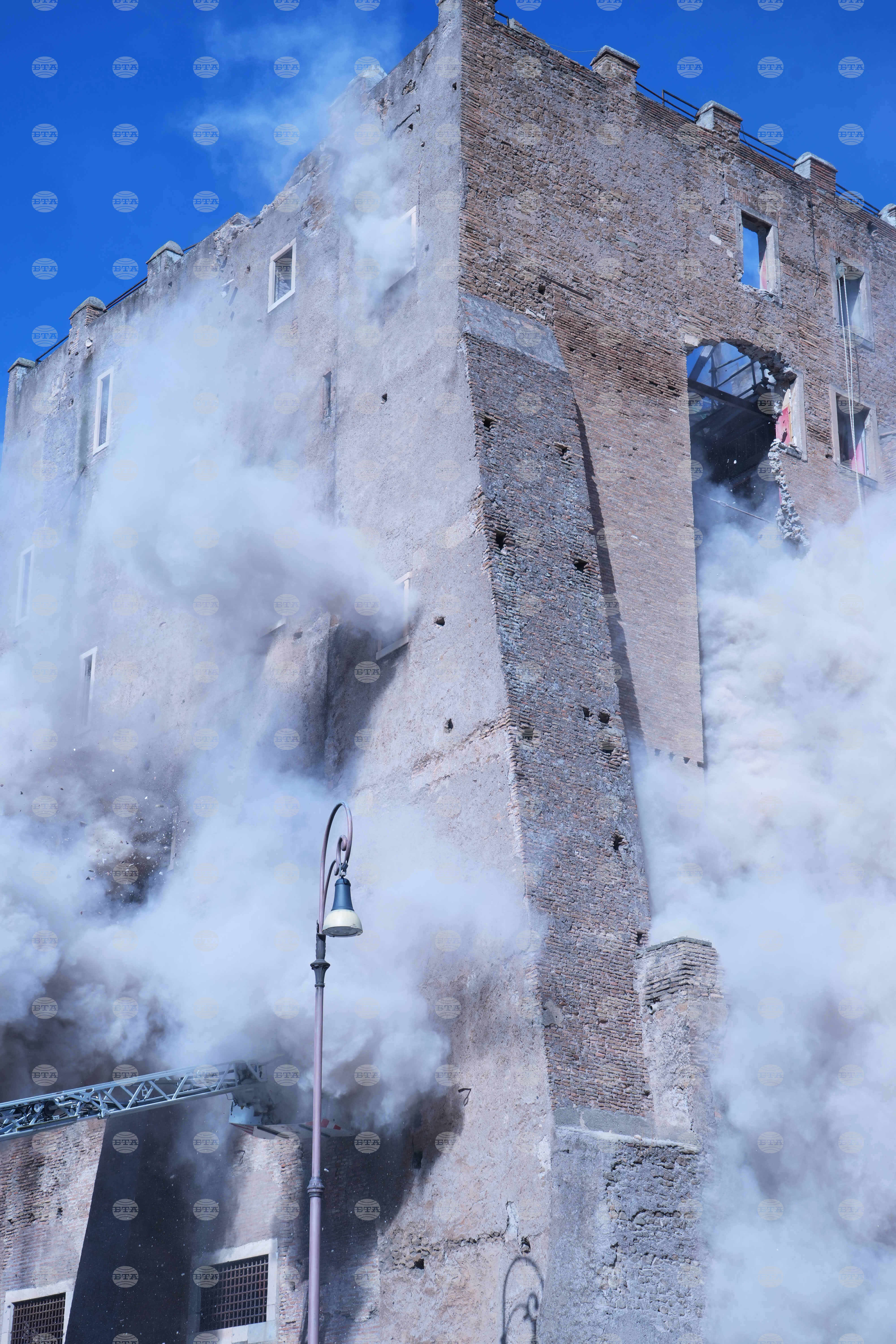 Italy Medieval Tower Collapsed
