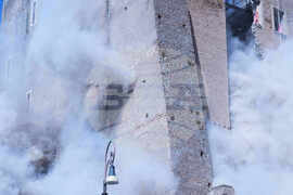 Italy Medieval Tower Collapsed