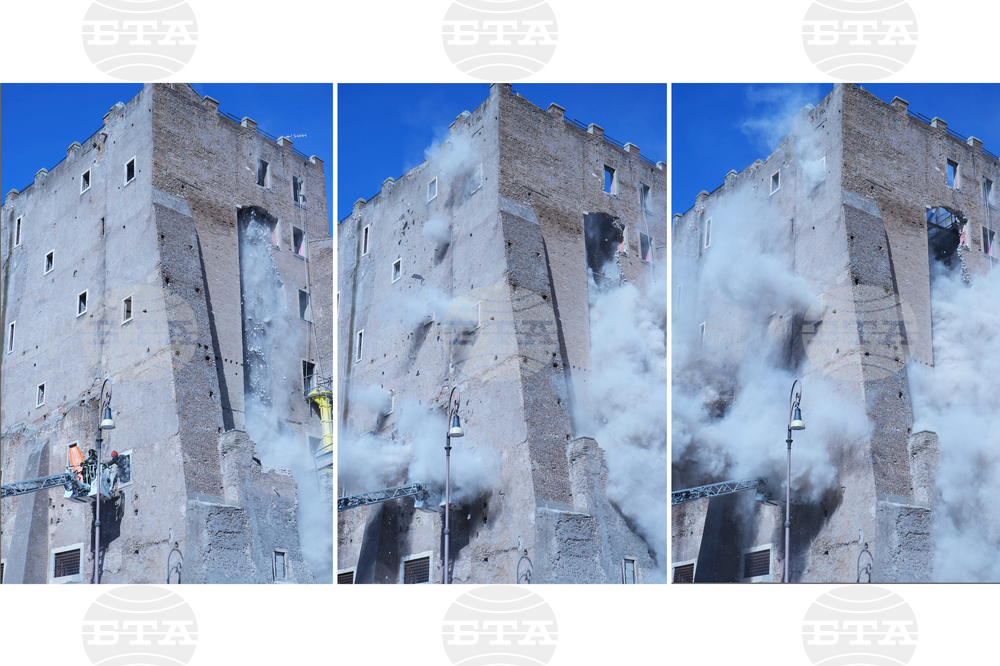 Italy Medieval Tower Collapsed