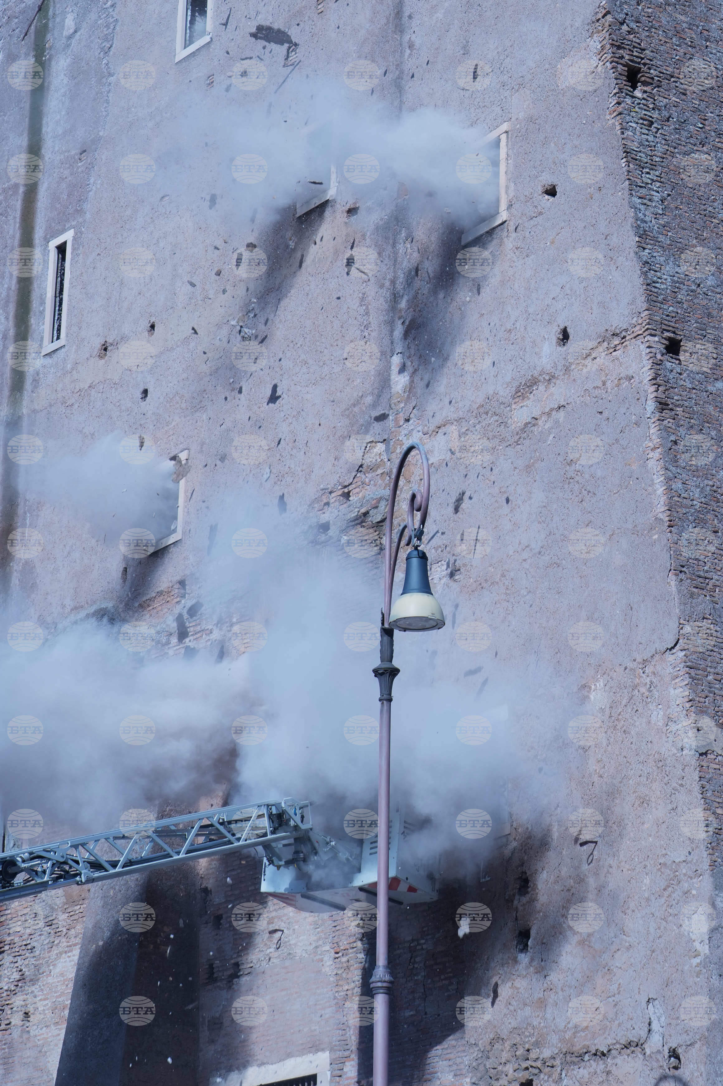Italy Medieval Tower Collapsed
