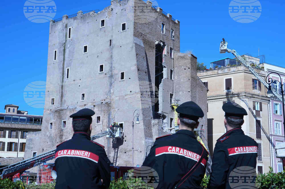 Italy Medieval Tower Collapsed
