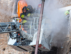 Italy Medieval Tower Collapsed