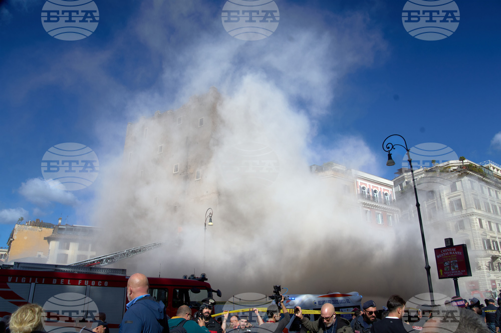 Italy Medieval Tower Collapsed