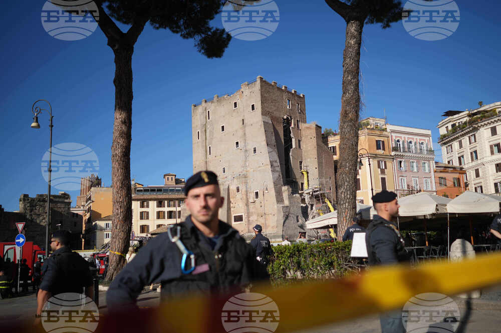 Italy Medieval Tower Collapsed