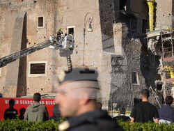 Italy Medieval Tower Collapsed