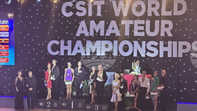 Стефан Дончев и Лиляна Байлова от ямболския клуб по спортни танци Тандем станаха световни шампиони за трети път