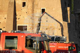 Italy Medieval Tower Collapsed