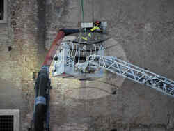 Italy Medieval Tower Collapsed