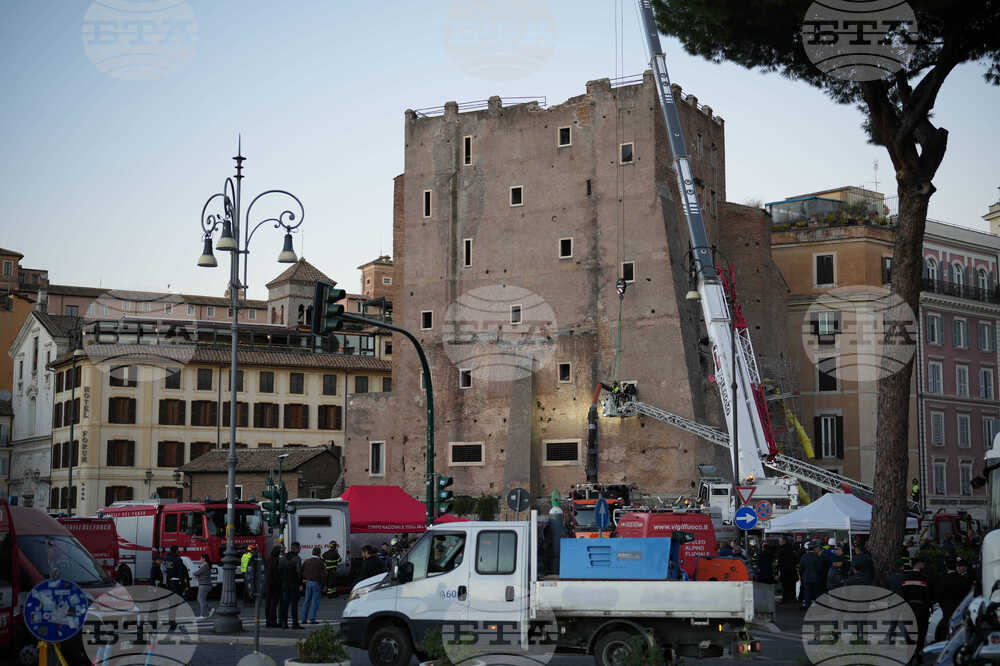 Italy Medieval Tower Collapsed