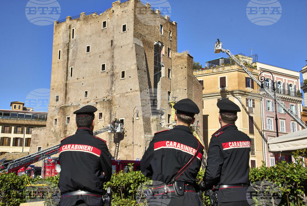 Italy Medieval Tower Collapsed
