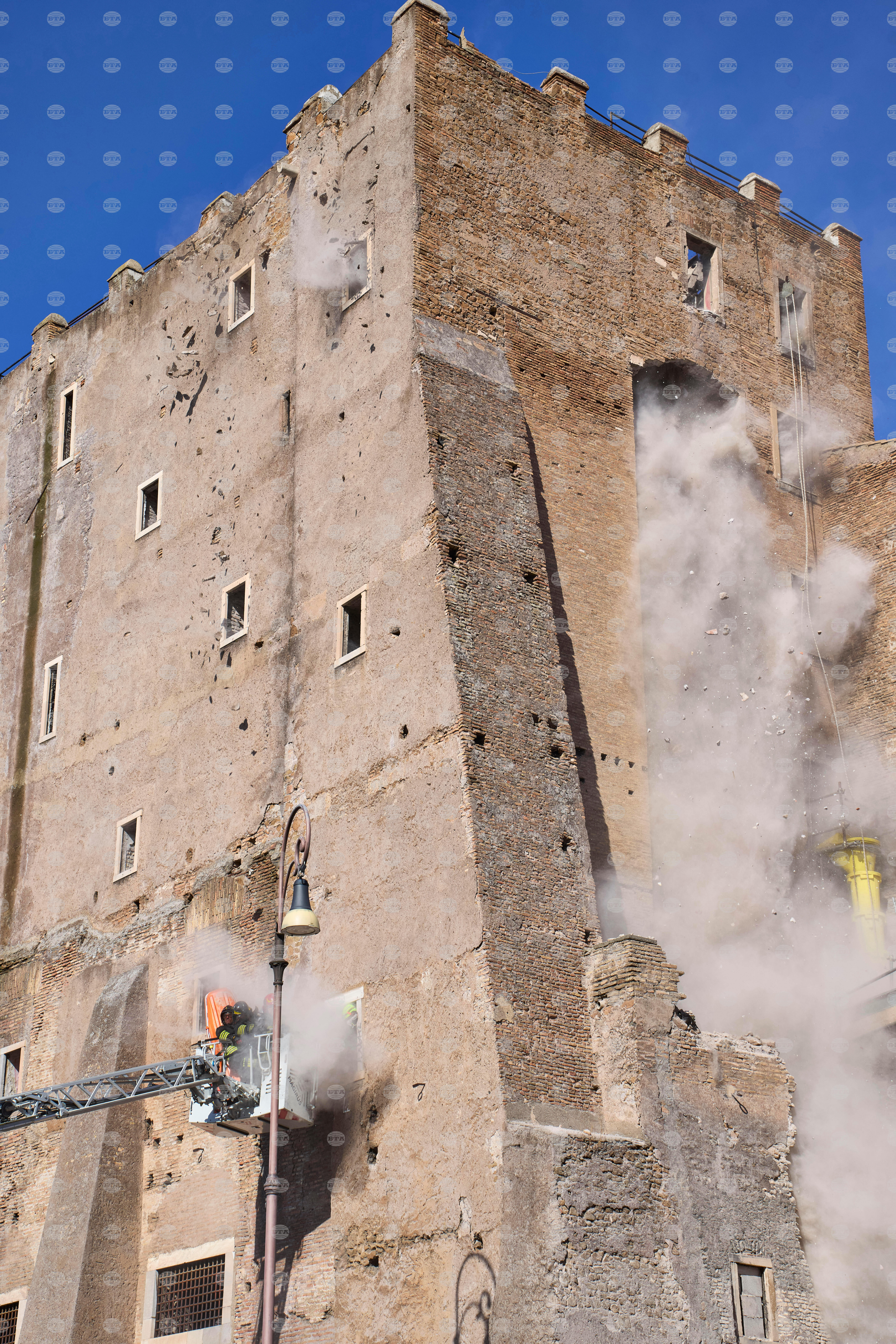 Italy Medieval Tower Collapse